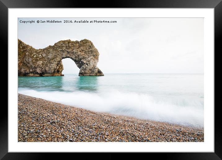 Durdle Door Framed Mounted Print by Ian Middleton