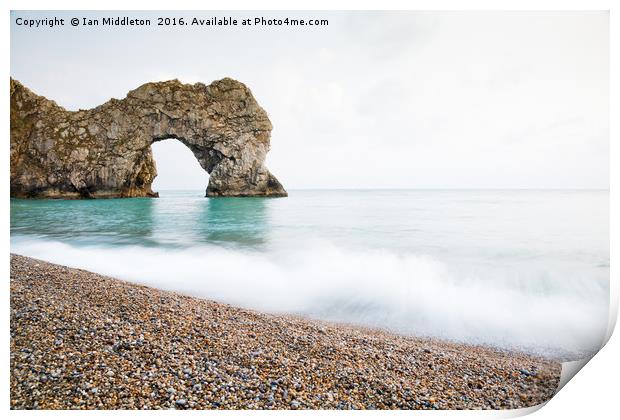 Durdle Door Print by Ian Middleton