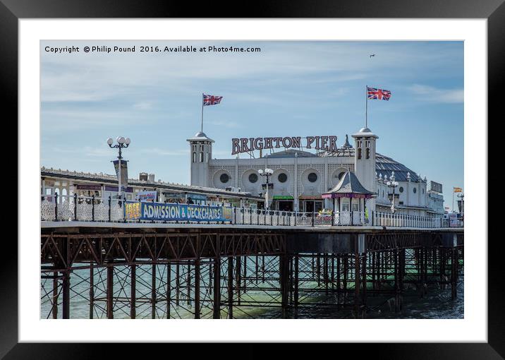 Brighton Pier Framed Mounted Print by Philip Pound