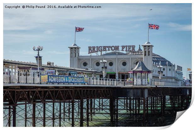 Brighton Pier Print by Philip Pound
