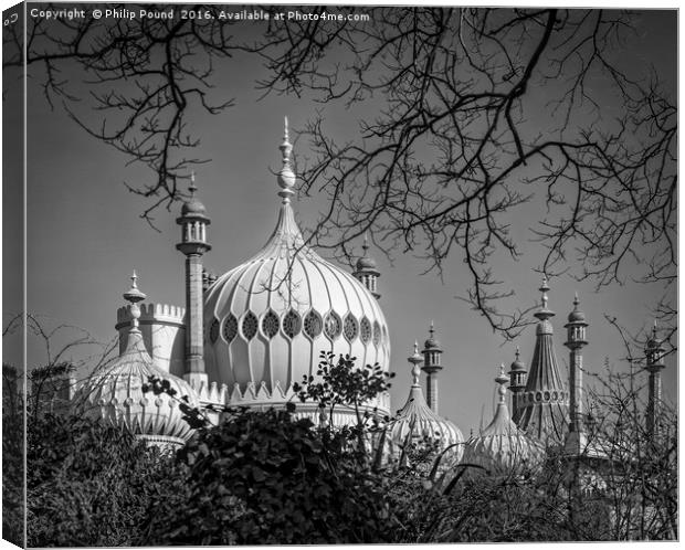Brighton Royal Pavilion Dome Canvas Print by Philip Pound