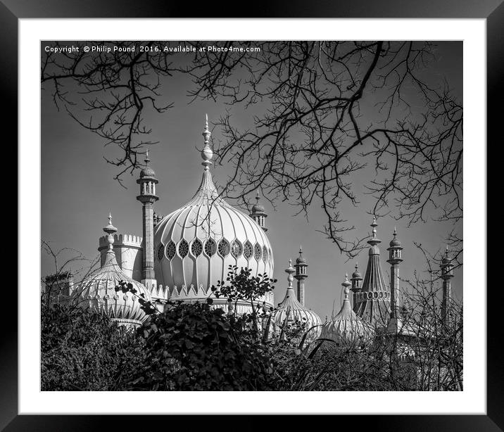 Brighton Royal Pavilion Dome Framed Mounted Print by Philip Pound