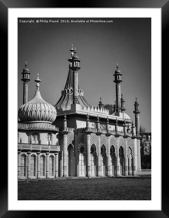 The Royal Pavilion Dome Brighton Sussex Framed Mounted Print by Philip Pound