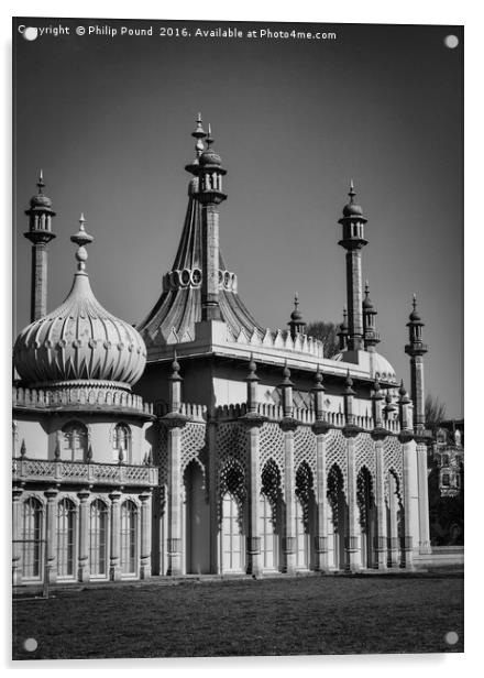 The Royal Pavilion Dome Brighton Sussex Acrylic by Philip Pound