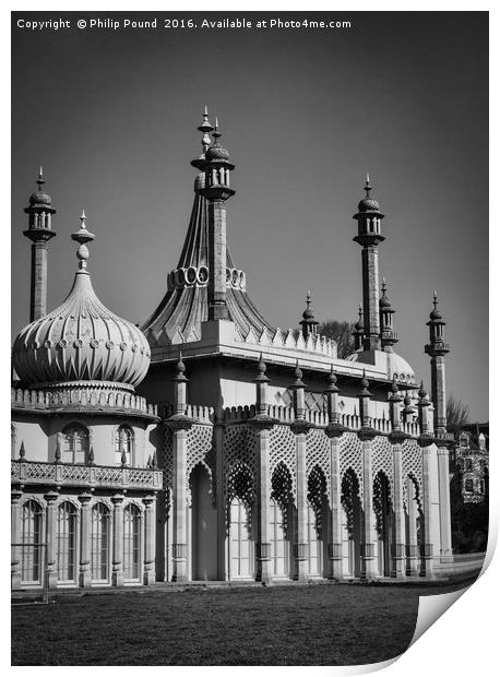 The Royal Pavilion Dome Brighton Sussex Print by Philip Pound