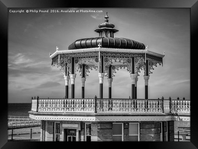 Historic Bandstand at Brighton Framed Print by Philip Pound