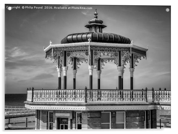 Historic Bandstand at Brighton Acrylic by Philip Pound