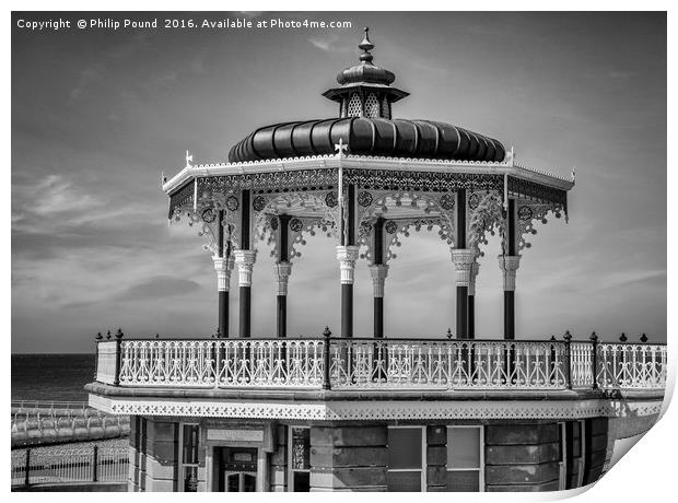 Historic Bandstand at Brighton Print by Philip Pound