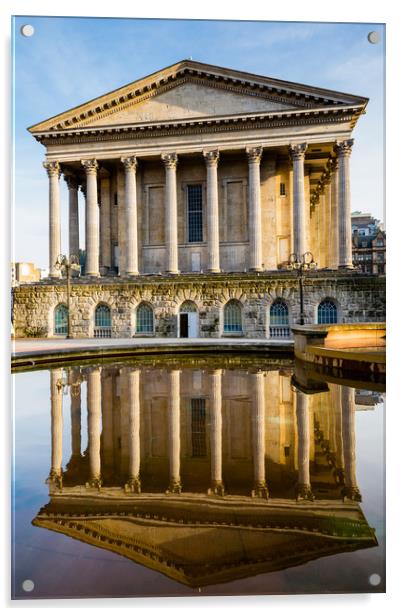 Birmingham Town Hall reflection Acrylic by Daugirdas Racys