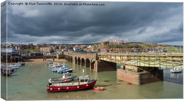 Folkestone harbour Canvas Print by Alan Tunnicliffe