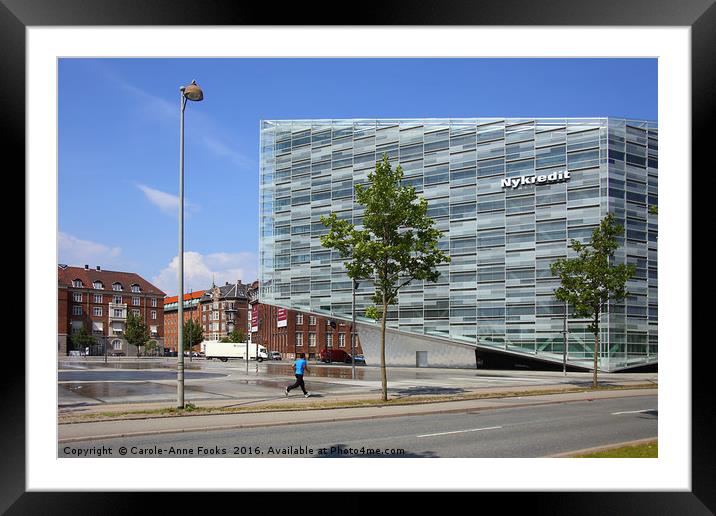 Commercial Architecture, Copenhagen, Denmark Framed Mounted Print by Carole-Anne Fooks