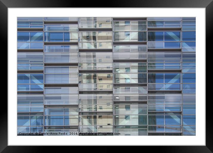 Commercial Architecture, Copenhagen, Denmark Framed Mounted Print by Carole-Anne Fooks