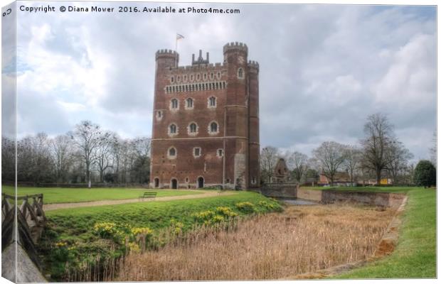 Tattershall  Castle Canvas Print by Diana Mower