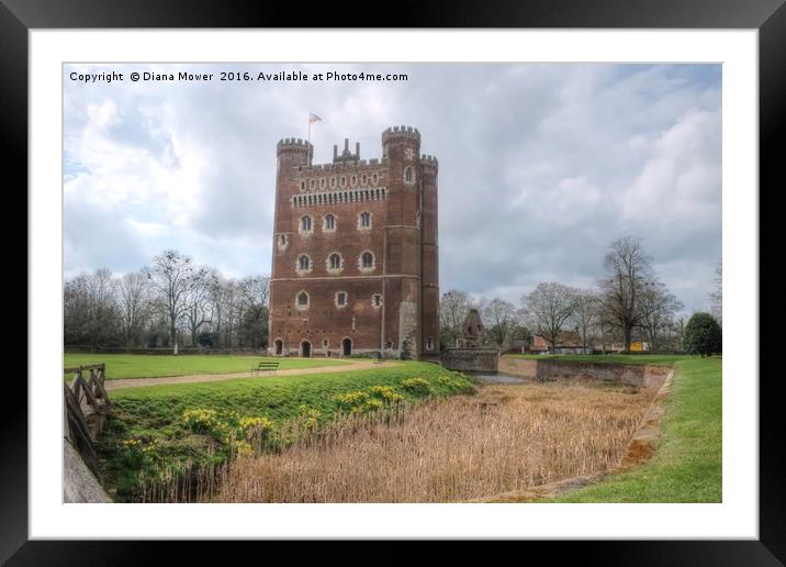Tattershall  Castle Framed Mounted Print by Diana Mower
