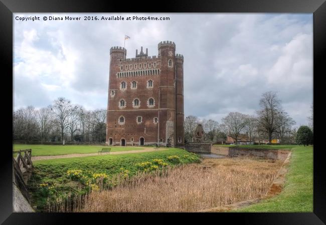 Tattershall  Castle Framed Print by Diana Mower