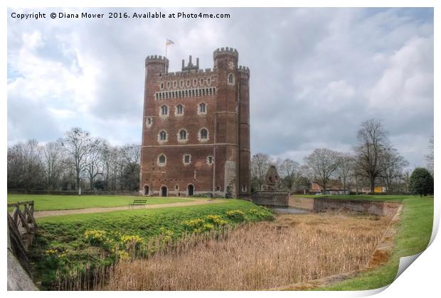 Tattershall  Castle Print by Diana Mower
