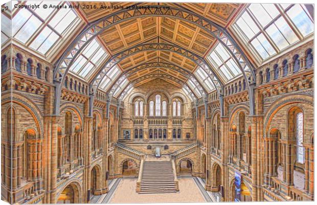 Natural History Museum Canvas Print by Angela Aird