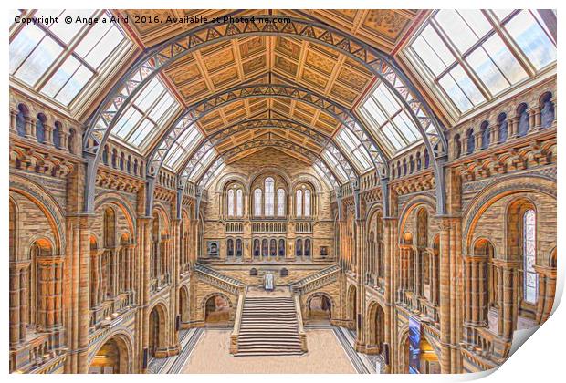Natural History Museum Print by Angela Aird
