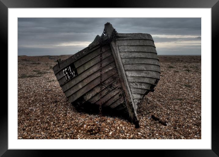 Bow of a Abandoned Boat Framed Mounted Print by Jessica Leader