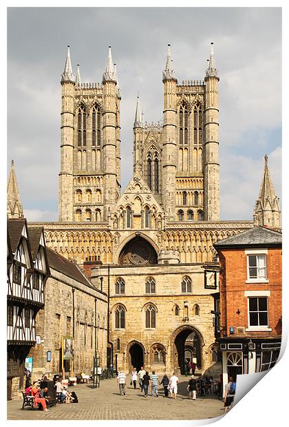 Lincoln Cathedral Print by Giovanni Pasta