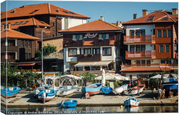 Ancient city of Nessebar is a UNESCO world heritag Canvas Print by Andrei Bortnikau