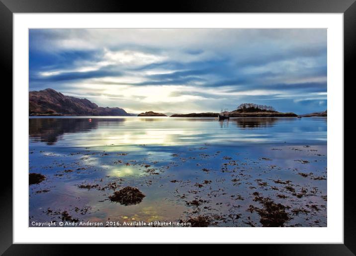 Scottish West Coast - Loch nan Uamh Framed Mounted Print by Andy Anderson