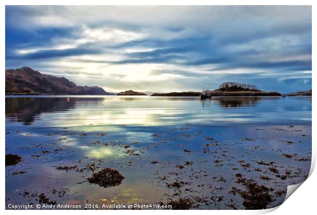 Scottish West Coast - Loch nan Uamh Print by Andy Anderson