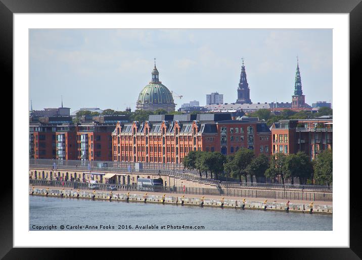 Copenhagen, City of Spires Framed Mounted Print by Carole-Anne Fooks