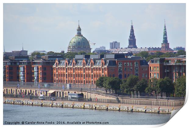 Copenhagen, City of Spires Print by Carole-Anne Fooks