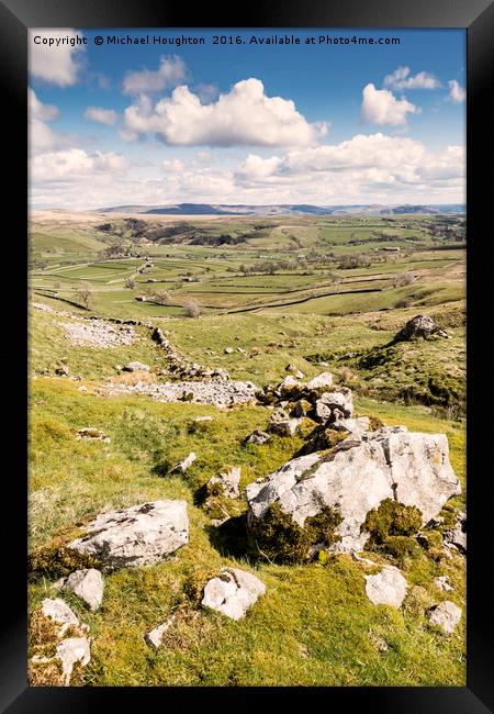 Malhamdale from Pikedaw Framed Print by Michael Houghton