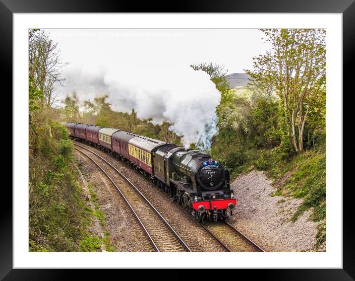 Majestic Steam Train through Cornish Countryside Framed Mounted Print by Beryl Curran