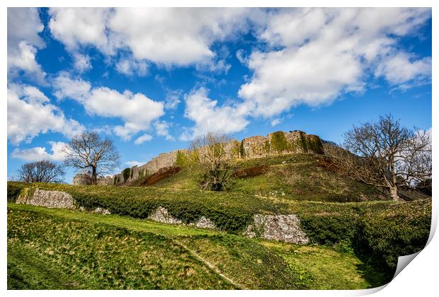 Carisbrooke Castle Isle Of Wight Print by Wight Landscapes
