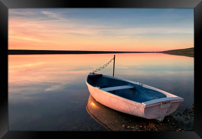 Moored at Fleet Lagoon Framed Print by Chris Frost