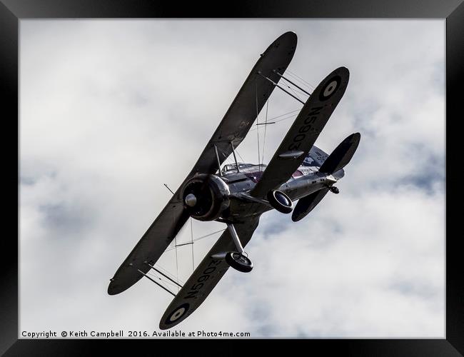 Gloster Gladiator II Framed Print by Keith Campbell