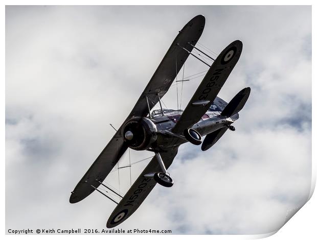 Gloster Gladiator II Print by Keith Campbell