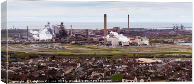 Port Talbot steel works Canvas Print by Leighton Collins