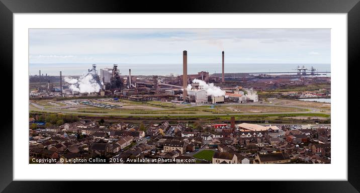 Port Talbot steel works Framed Mounted Print by Leighton Collins
