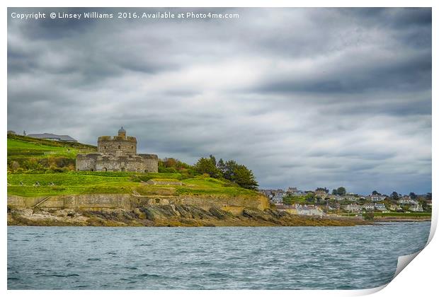 Approaching St. Mawes Print by Linsey Williams