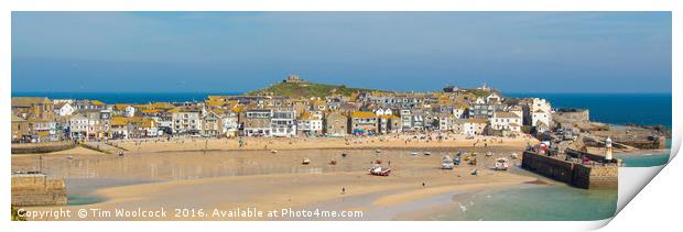 St Ives, Cornwall, England Print by Tim Woolcock