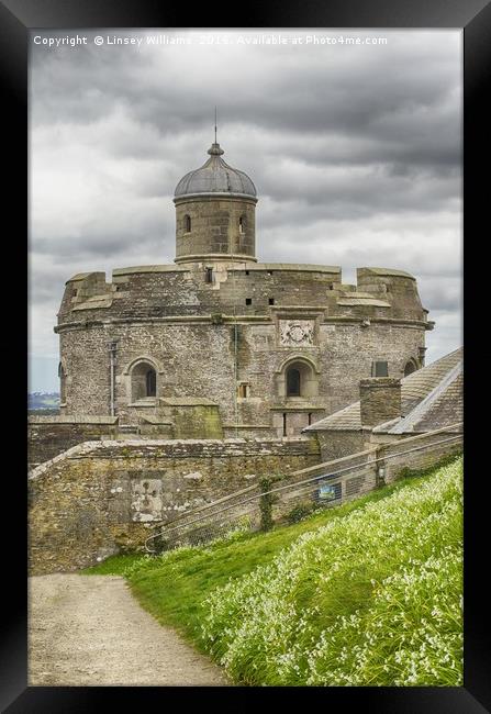 St. Mawes Fortress Framed Print by Linsey Williams