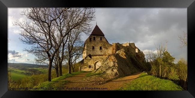 Old Castle Tochnik. Czechia. Framed Print by Sergey Fedoskin