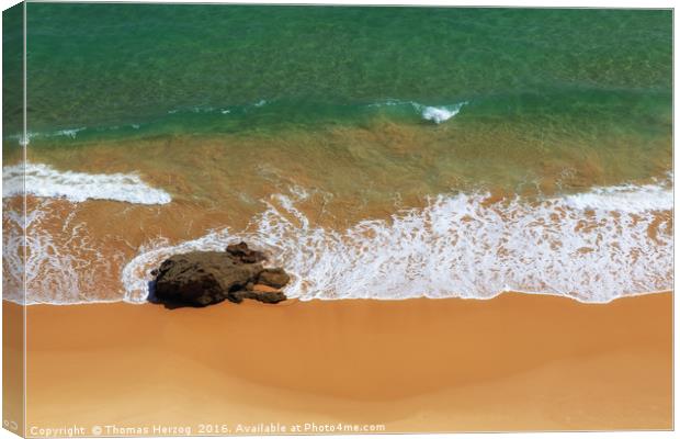 Algarve Beach Canvas Print by Thomas Herzog