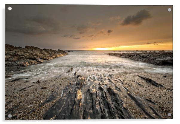  Croyde Bay North Devon Acrylic by Dave Wilkinson North Devon Ph
