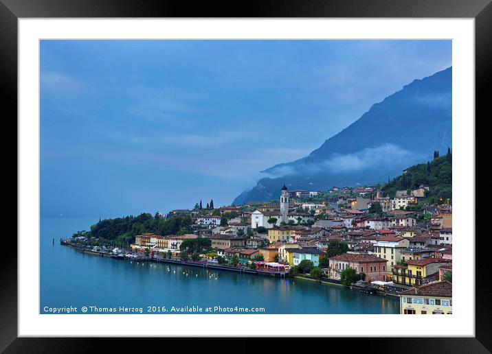 Limone sul Garda  Framed Mounted Print by Thomas Herzog