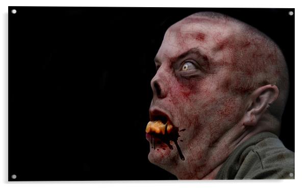 Male Zombie Acrylic by William AttardMcCarthy