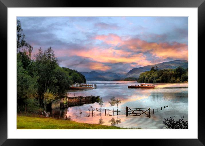 Derwent Water Cumbria . Framed Mounted Print by Irene Burdell