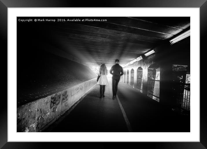 Light at the end Framed Mounted Print by Mark Harrop