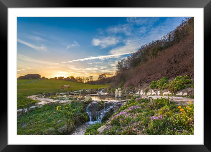 Clifftop Gardens Ventnor Framed Mounted Print by Wight Landscapes