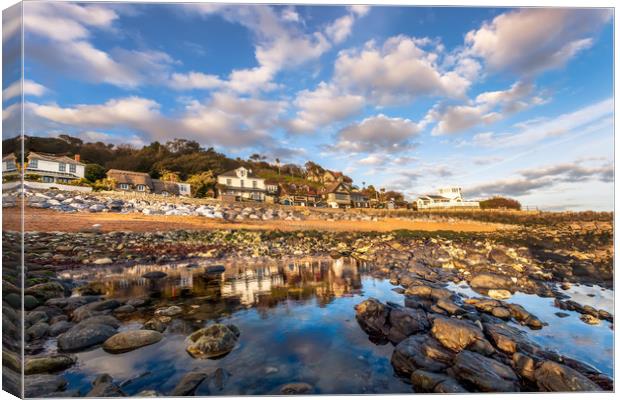 Steephill Cove Canvas Print by Wight Landscapes