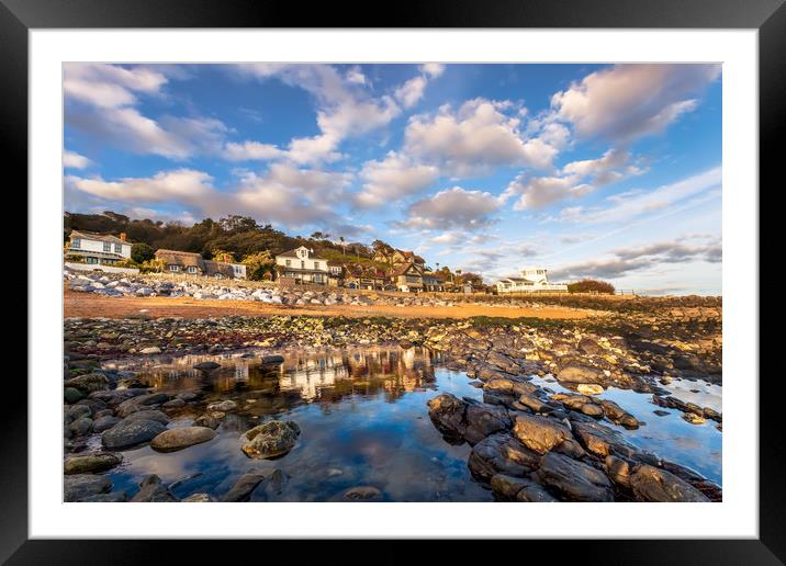 Steephill Cove Framed Mounted Print by Wight Landscapes